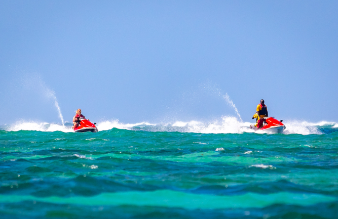 Jet Skiing in Kenyan Coast